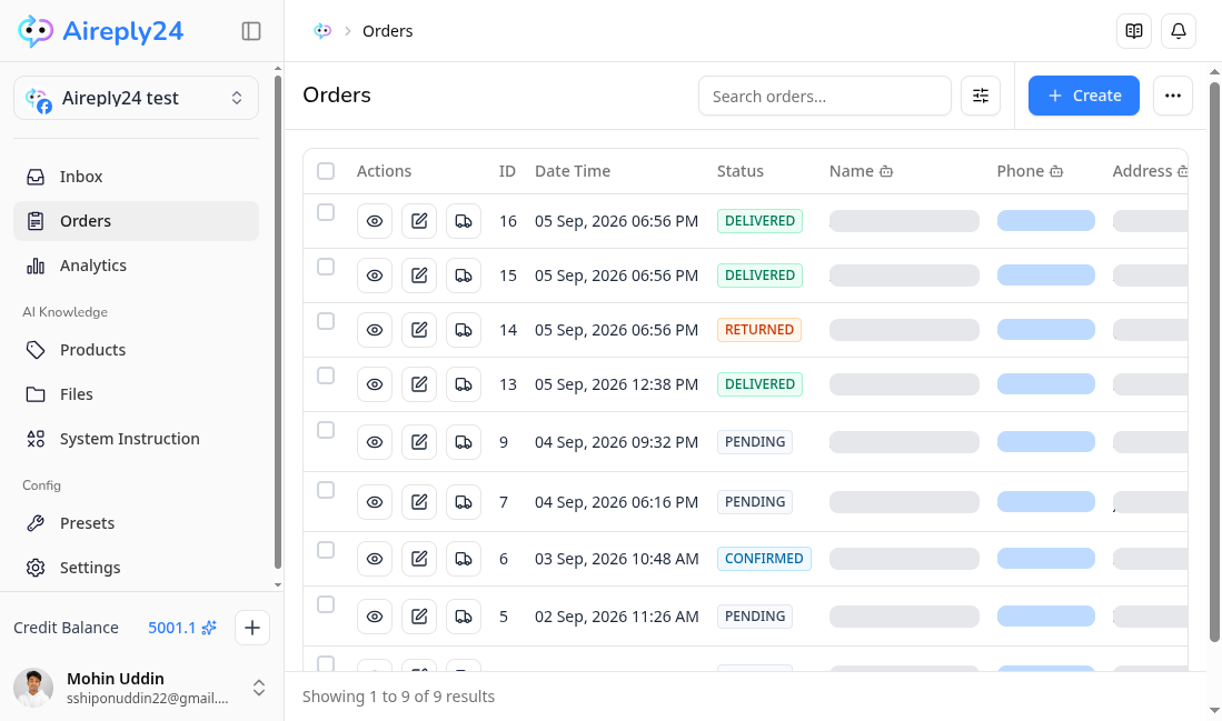 Inbox to Courier in One Click